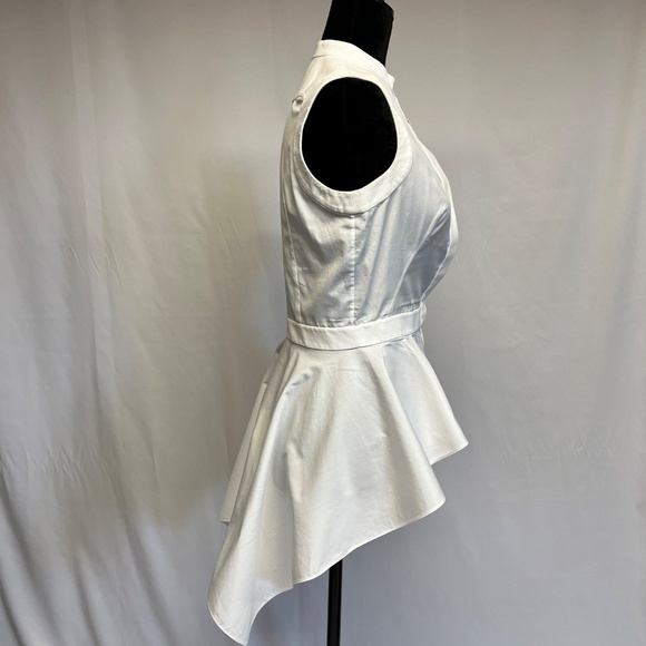 Alexander McQueen White Peplum Shirt - Picture 2 of 5